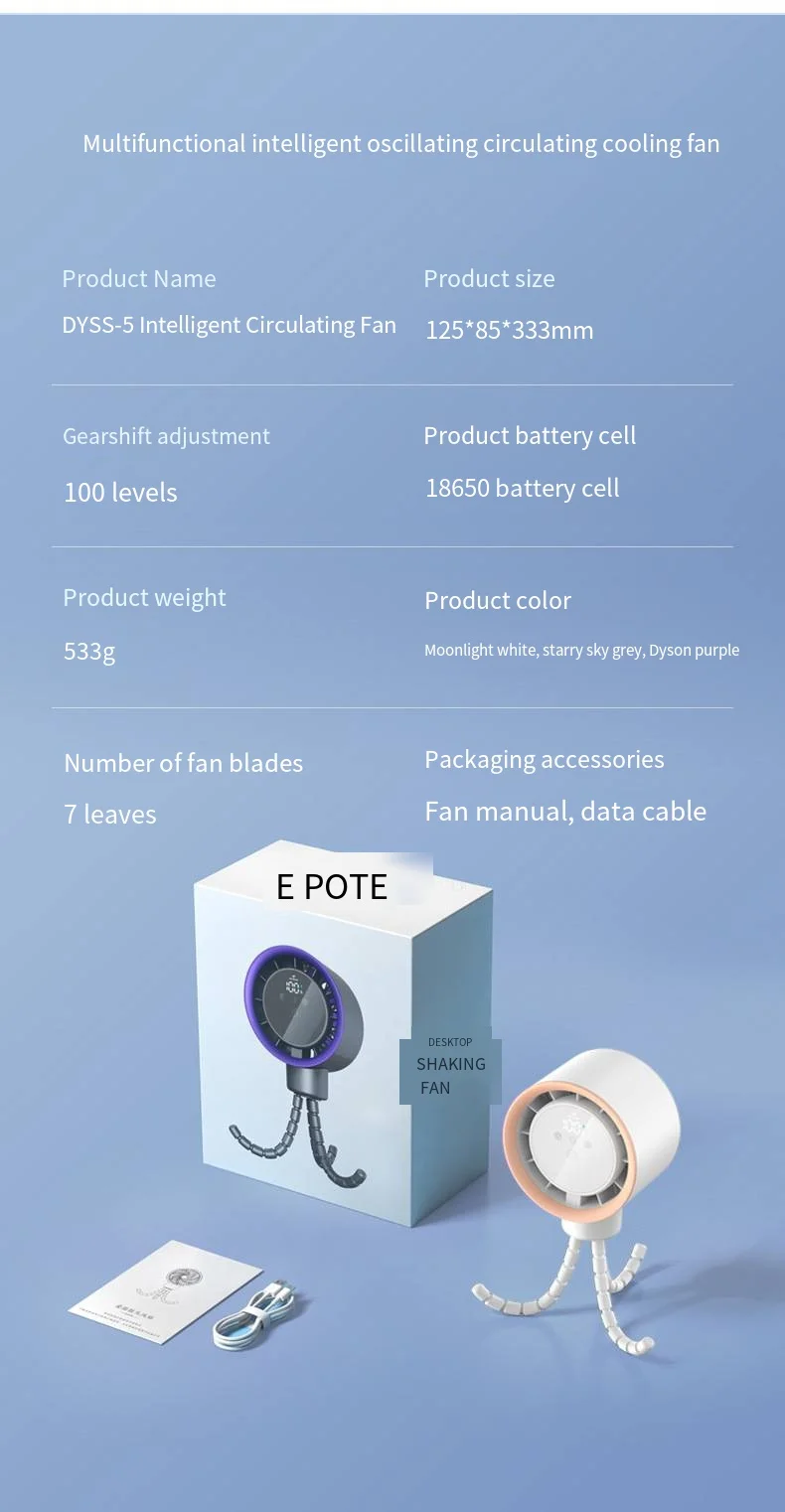 Mini Portable Fan, USB, Plastic - detail 38