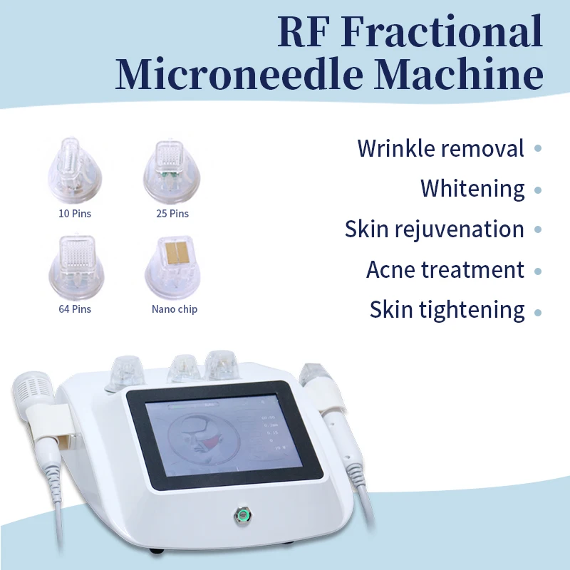 Double Handles Rf Microneedling Acne Scar Treatment Machine