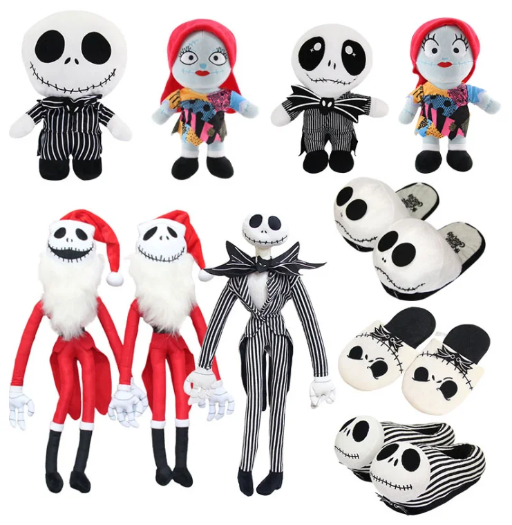 Wholesale 23cm pp cotton stuffed nightmare before Christmas jack Skellington plush dolls for halloween