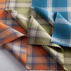 Cotton Fabric Manufacturer Modern Design Different Color Poplin Plaid Custom Cotton Woven Fabric