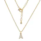 Pendant UNIQ Initial Minimalist Letter Pendant Short Necklace For Women And Girls