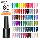 Gel Gel Polish VOA Free Sample Private Label Wholesale 80 Colors Soak Off 10ml Uv Gel Nail Polish
