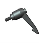 Lever Aluminum Lever 348.01-06 Alloy Aluminum Black Quick Release Ratchet Lever Handle Lock / Bipod Lock Lever