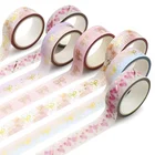 Craft Paper Rubber Custom Printed Craft Paper Decorative Color Gold Foil Washi Tape