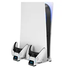 OIVO IV-P5241 Mini Multi-functional Vertical Charging Stand With Cooling Fan For PS5 Console