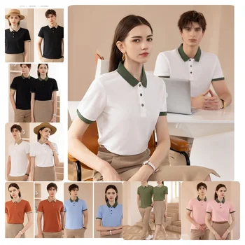 New custom logo screen printed Sports Golf Polo shirt Women's high quality 100% cotton Polo T-shirt Women's Polo shirt