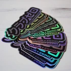 Hologram Sticker Custom Logo Rainbow Effect Die Cut Waterproof Holographic Hologram Sticker