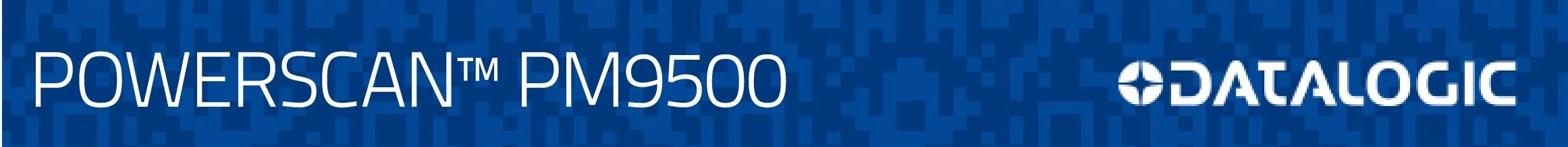 PowerScan PM9500 Datalogic - Robust 2D industrial scanner with narrow band radio