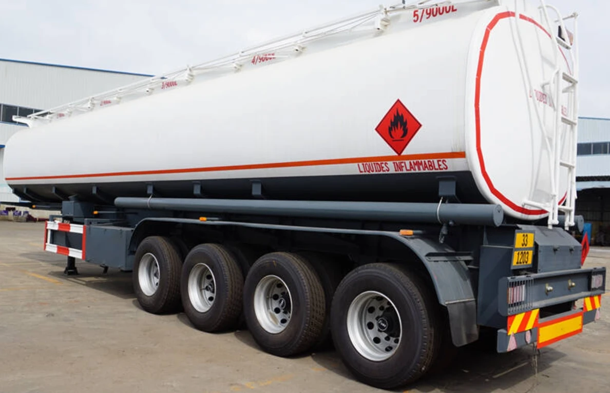 3 Axle Stainless Steel 4500l 4000l Fuel Tanker Trailer For Sale Buy