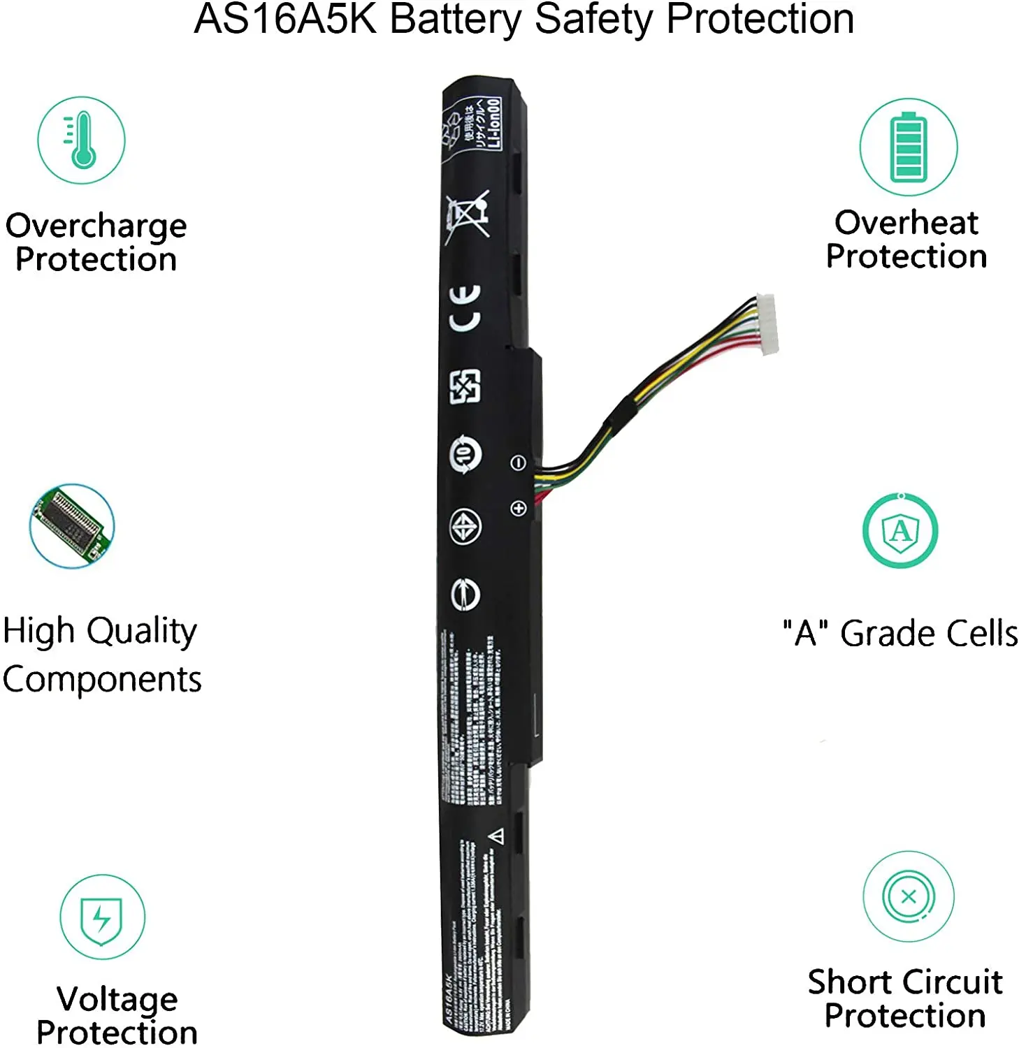 Replacement As16a5k Rechargeable Battery As16a7k As16a8k For Acer