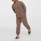 Kids Kids Boy Clothing Sets With Grey Melange Cotton Soft Dinosaur Prints Kids Jogging Suits Children Set