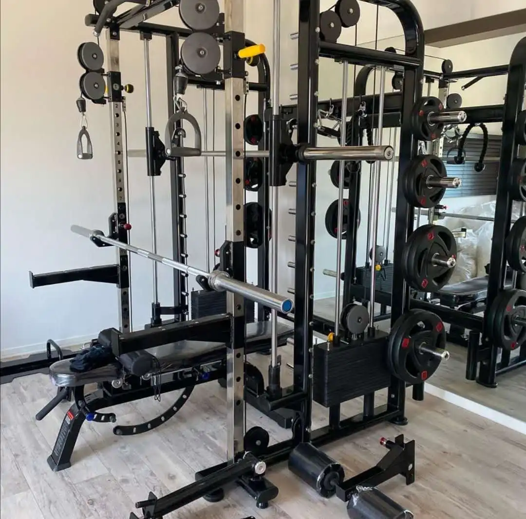 Xinrui Commercial Gym Trainer Machine XRN1001 Multi-Functional Smith Machine with Weight Stack for Bodybuilding