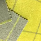 Yellow Yellow And Gray Wool Polyester Tartan Fabric For Coat