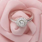 Zirconia Ring Rings Ring Silver 925 Mounting Moonstone Cubic Zirconia Base Findings Sterling 925 Silver Finger Ring