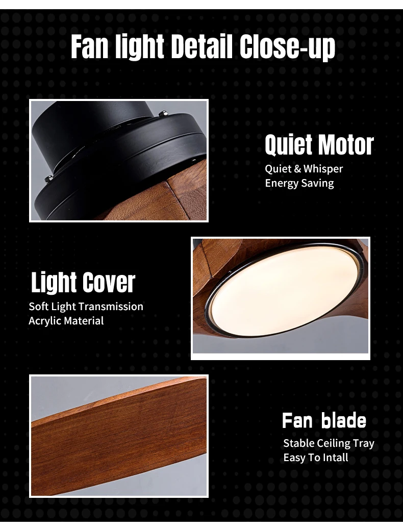 Ceiling Fan, 52-Inch, LED - detail 8