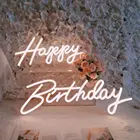 NS139/75cm Happy Birthday Neon Signs Led Signs Neon For Celebration Decoration Birthday Party Decorations