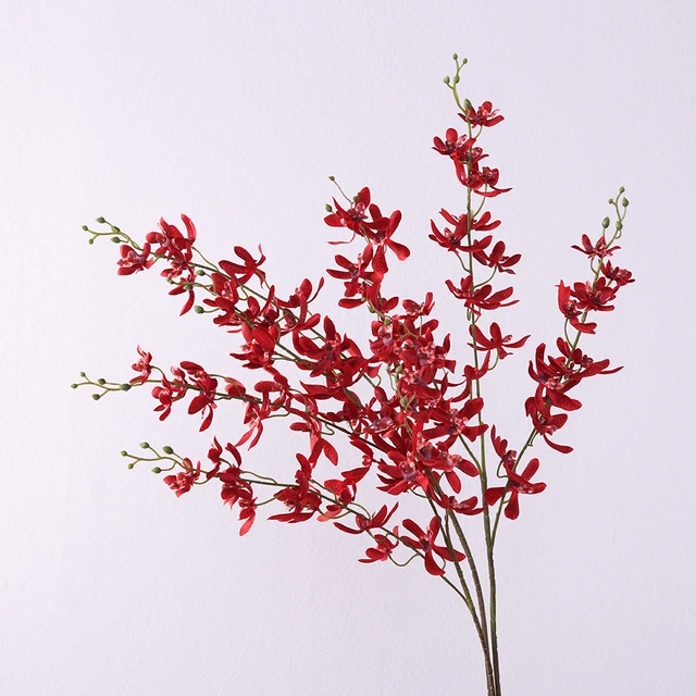 artificial orchid flowers  Wholesale High Quality Home Furnishing market decorate silk flowers arrangement