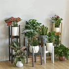 Table Natural Factory Supply 2 Tier Tall Table Top Decor Natural Bamboo Wood Plant Stands For Indoor Plants
