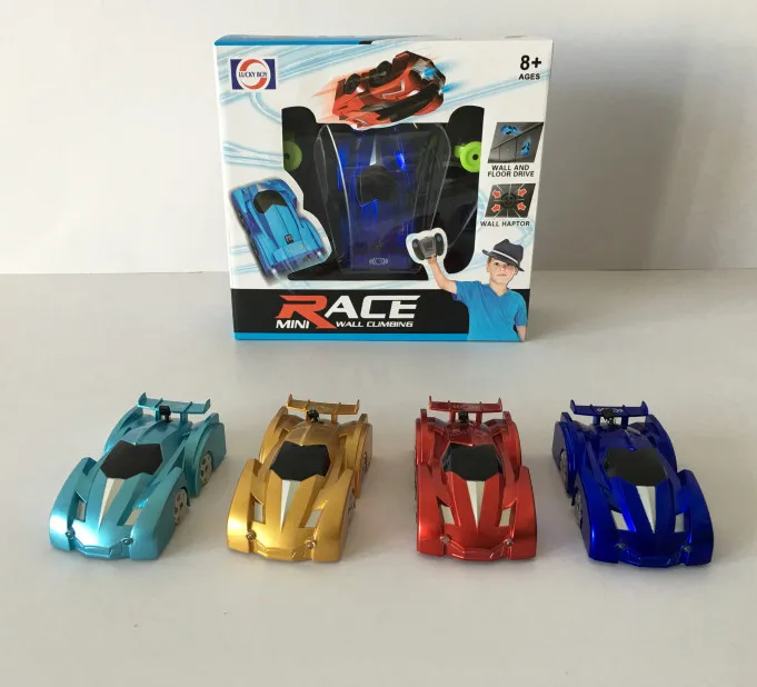 toy race car that drives on the wall