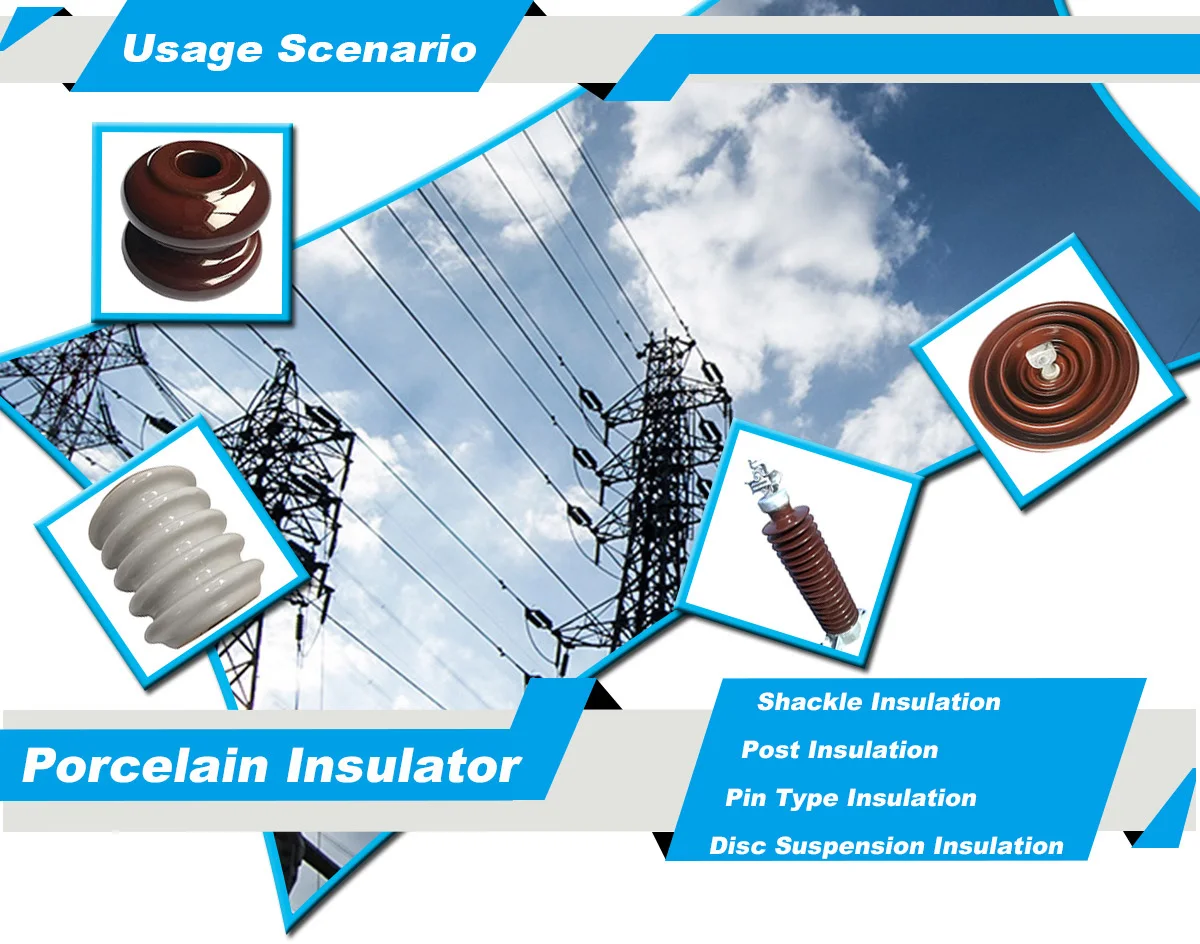 High Voltage Station Porcelain Line Post Insulators