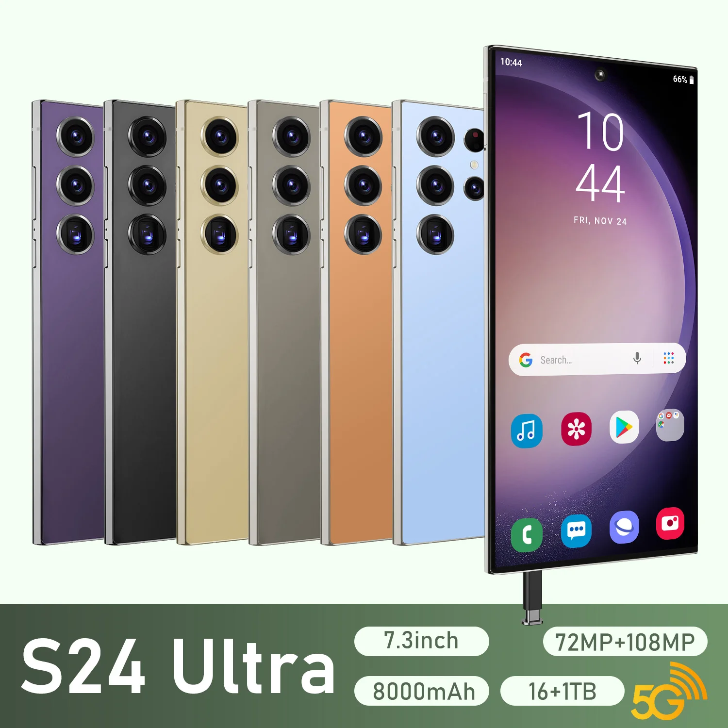Original phones s24 ultra Smartphones For s24 ultra 16GB+1TB 5G Dual SIM Cellphone Mobile Phone s24 ultra 5g smartphone