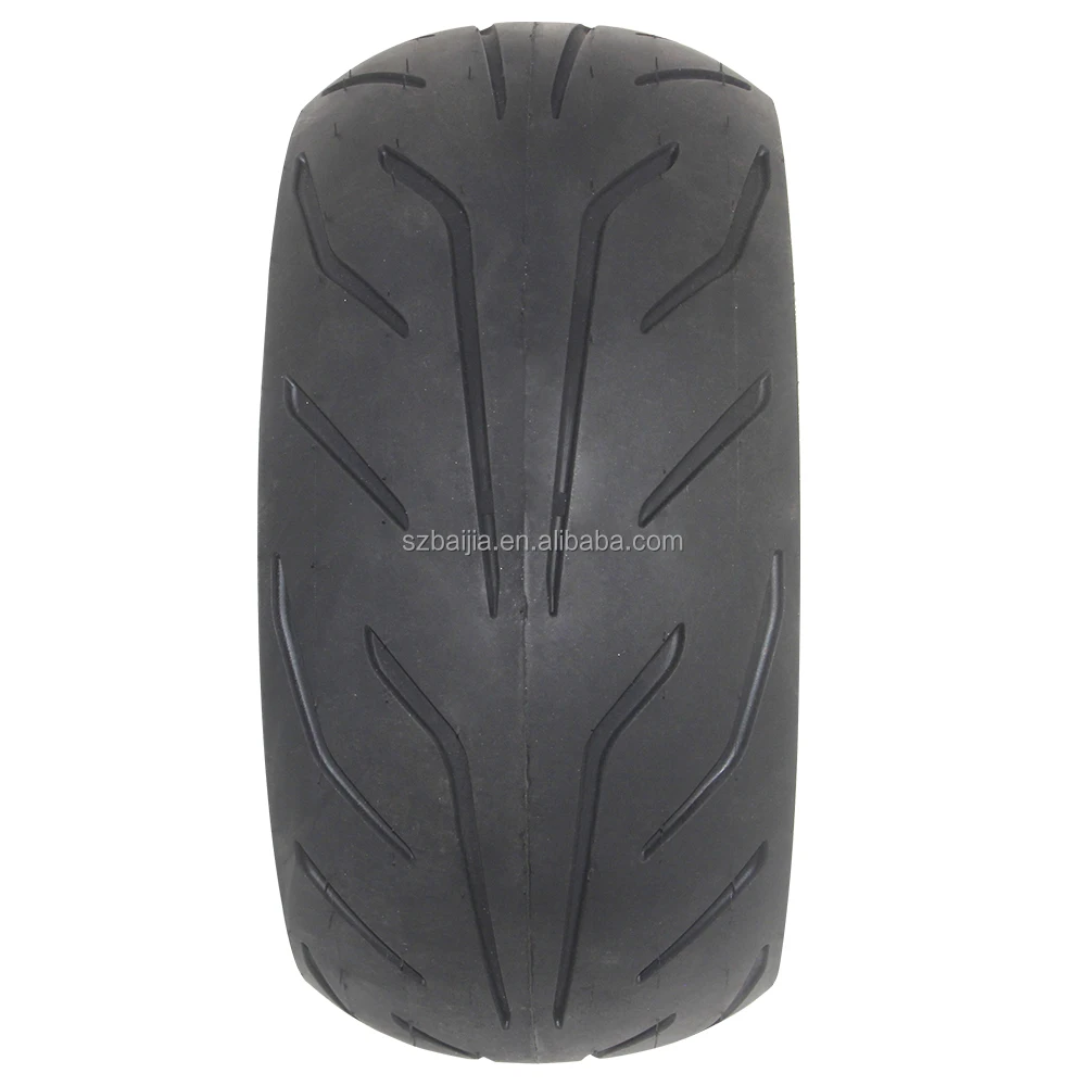 12x4.50-6.5 Wear-Resistant Tubeless Scooter Wheels Vacuum Airless Tire Accessories for Electric & Kids' Scooters Made of Rubber