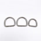 D Ring Rings 4*25*22mm Stainless Steel D Shape Ring SS304 D Metal Rings Marine Welded D Ring For Handbags