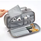 Pencil Case Popular Versatile Stationery Pencil Case Canvas Student Creative Pen Bag
