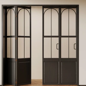 Alufront NFRC AS2047 Aluminum French Double Door High Strength Frame for Villa and Commercial Projects