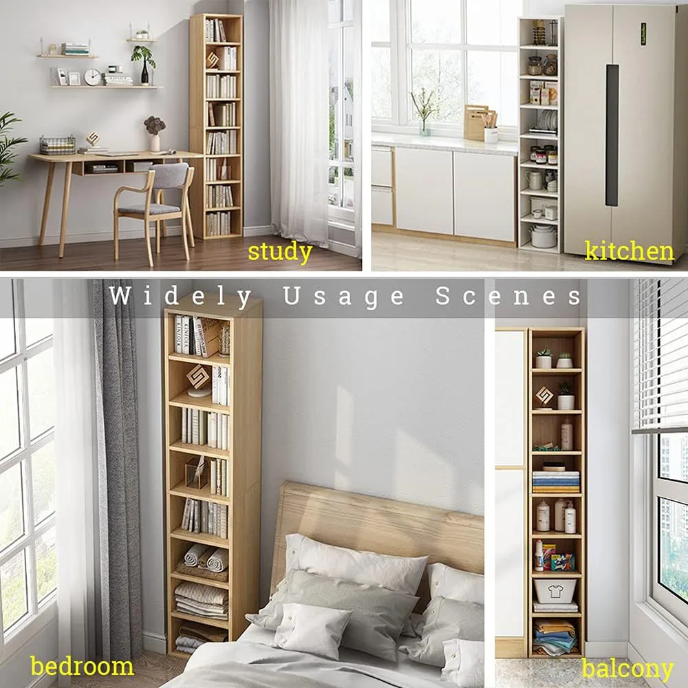product modern white storage cabinet for home office living room 4 open shelves with lattices door cubes bookshelf tower rack-6