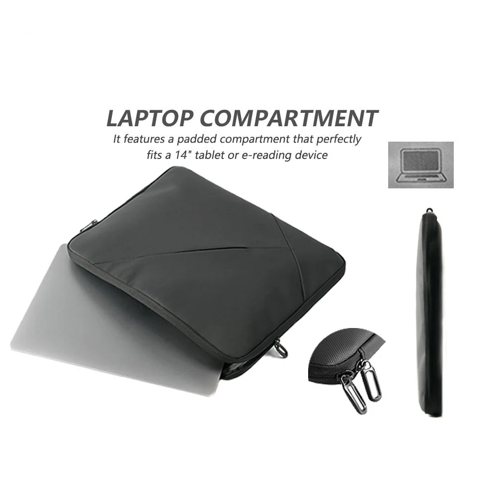 product waterproof shockproof lightweight modern 11 12 inches business laptop bag customizable portable polyester large capacity fully-2