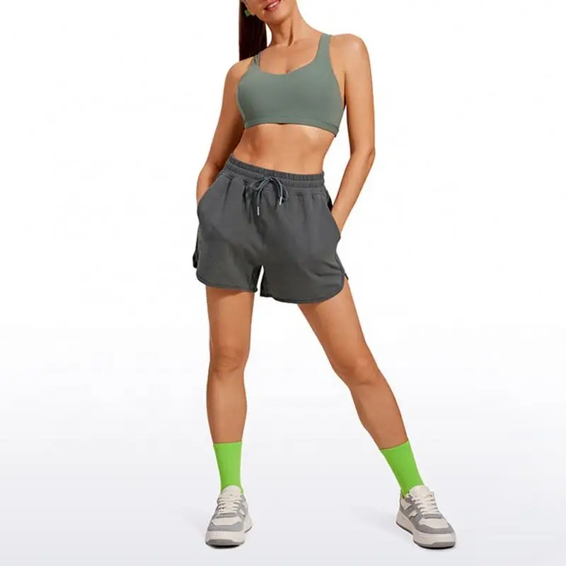 ECBC  Sport Wear Fitness Yoga Wear Gym Light Green Cross Back Top Bra With Padding