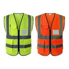 Vest Designer Safety Vest 160g Construction Reflective Traffic Road Working Jackets Safety Vest With Pocket
