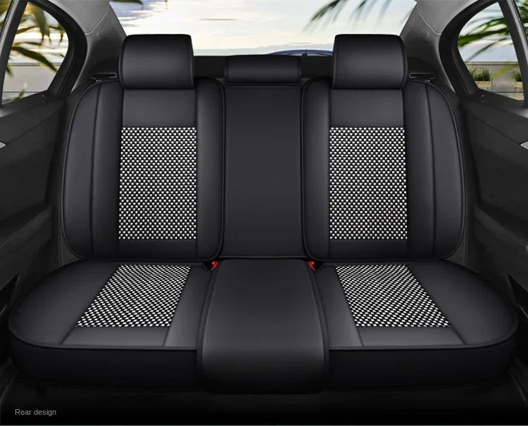 Luxury Full Set Leather Auto Seat Protector Car Seat Cover Universal