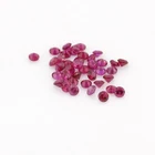 Natural Ruby Round Wholesale Sales Quality Natural Ruby Gemstone Loose Gemstone Round Cut 1.2mm