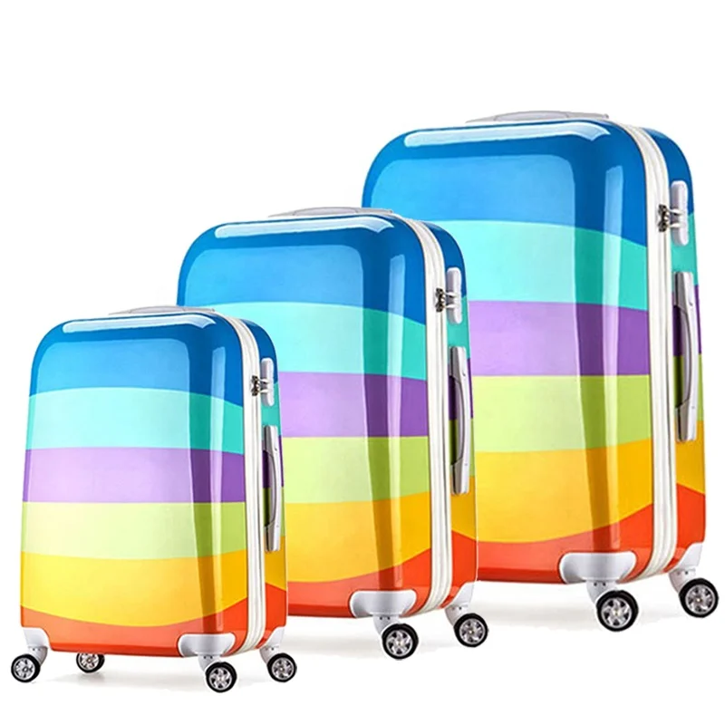 rainbow trolley bag