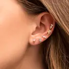 Cz Jewelry Fashion Cz 925 Sterling Silver Women Jewelry Candy Heart Wine Glass Cute Pink Mini Stud Earring