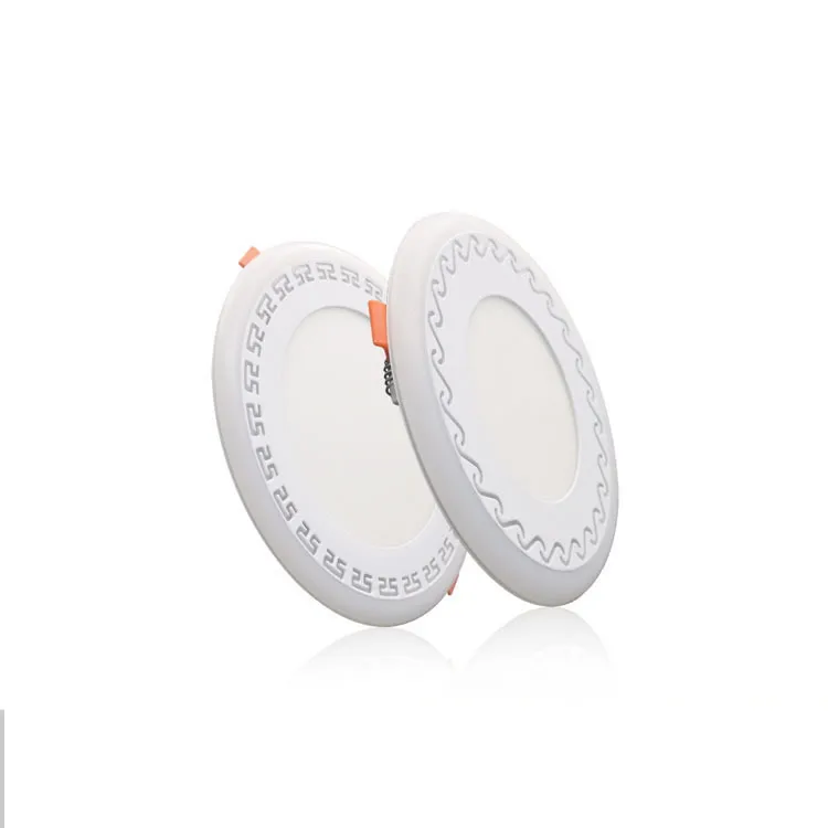 Factory low cost Led panel light Indoor lighting Adjustable Led downlight embedded two-color circular ceiling light