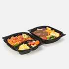 Container BPA Free Plastic Meal Prep Takeaway Togo Food Container Disposable