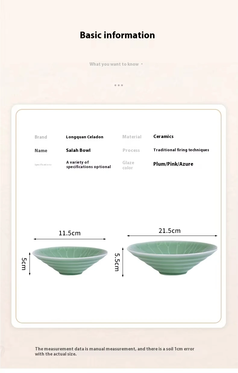 product hot sell modern design large soup noodle bowl celadon household ceramic conical tableware ceramic bowl for hotels-8