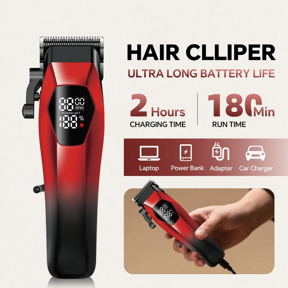 Customizable Electric Hair for Clipper Trimmer for Men Home Commercial Professional Use for Household Hotel Direct Factory factory