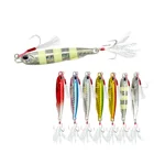 Fishhooks Jig Lure Jighead 10g 60g Metal Jig Lure Trolling Lure Sinking Baits Fishhooks Fishing Jigs