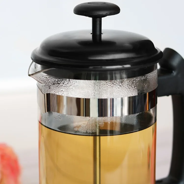 i cafilas 1000ml Stainless Steel French Press Pot Cafetiere Coffee Cup Borosilicate Glass Coffee Maker Tea Filter Tea Maker Scen