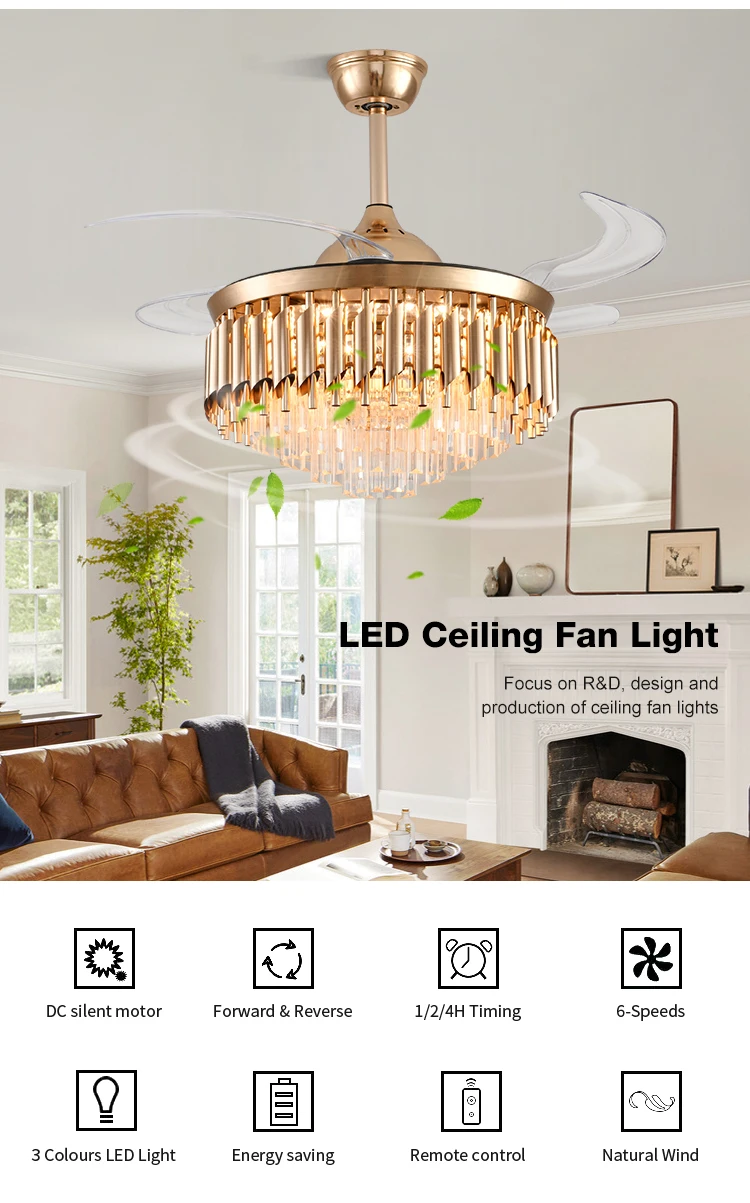 Ceiling Fan, LED, SJ - detail 4