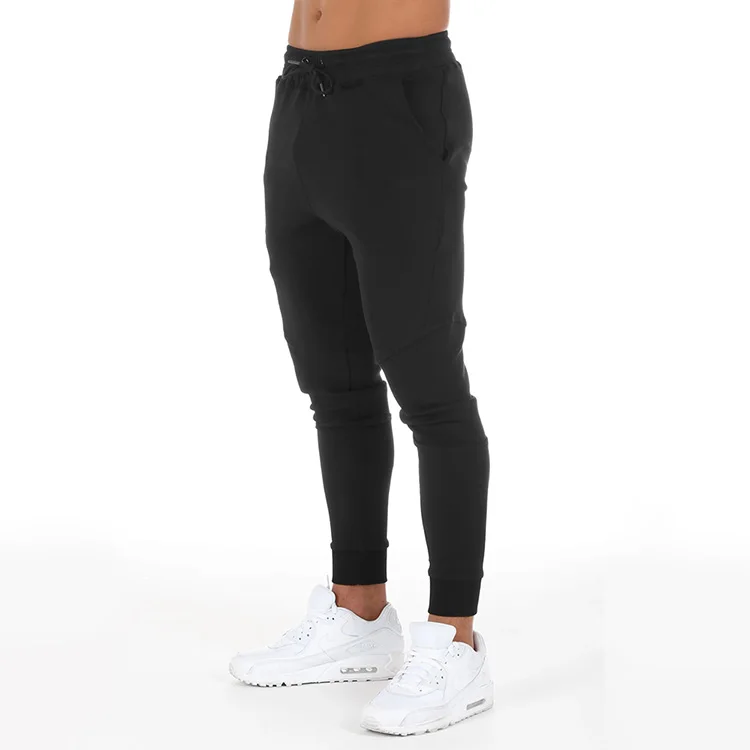 Custom Wholesale Workout Fitness Sweatpants Tapered Slim Fit Gym Cotton Jogger Track pants Man