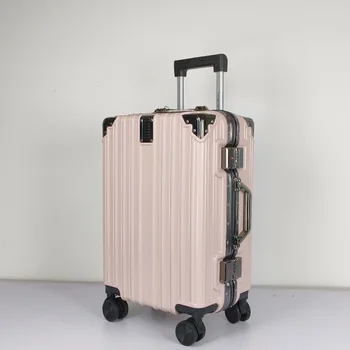 Dongguan Manufacturer MultiFunctional Travel Luggage High Quality Aluminium Frame 20/24/28 Inch With Cup Holder Luggage Suitcase