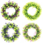 Green Wedding Simulated Plastic Green Leaf Wreath Artificial Eucalyptus Wreath Wedding Courtyard Decoration