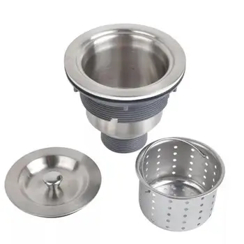 Stainless steel 304 kitchen sink  accessories plug cleaner drain for filter sink drainer accessories
