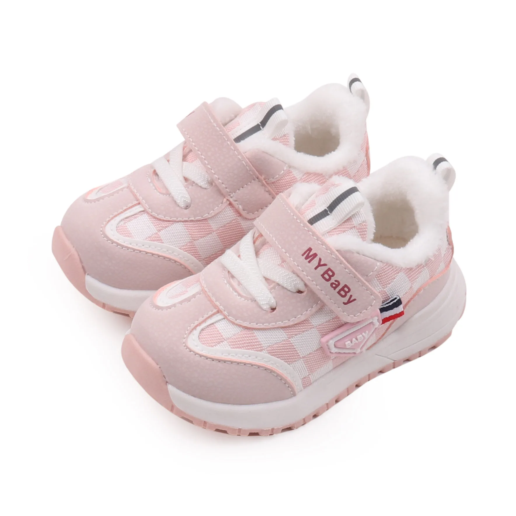 Children's Shoes Autumn and Winter Plus Cashmere Warm Comfortable Casual Fashion Walking Kids Shoes factory