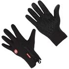 Winter Gloves Breathable Leather Coated Palm Touch Screen Windproof Winter Sports Gloves